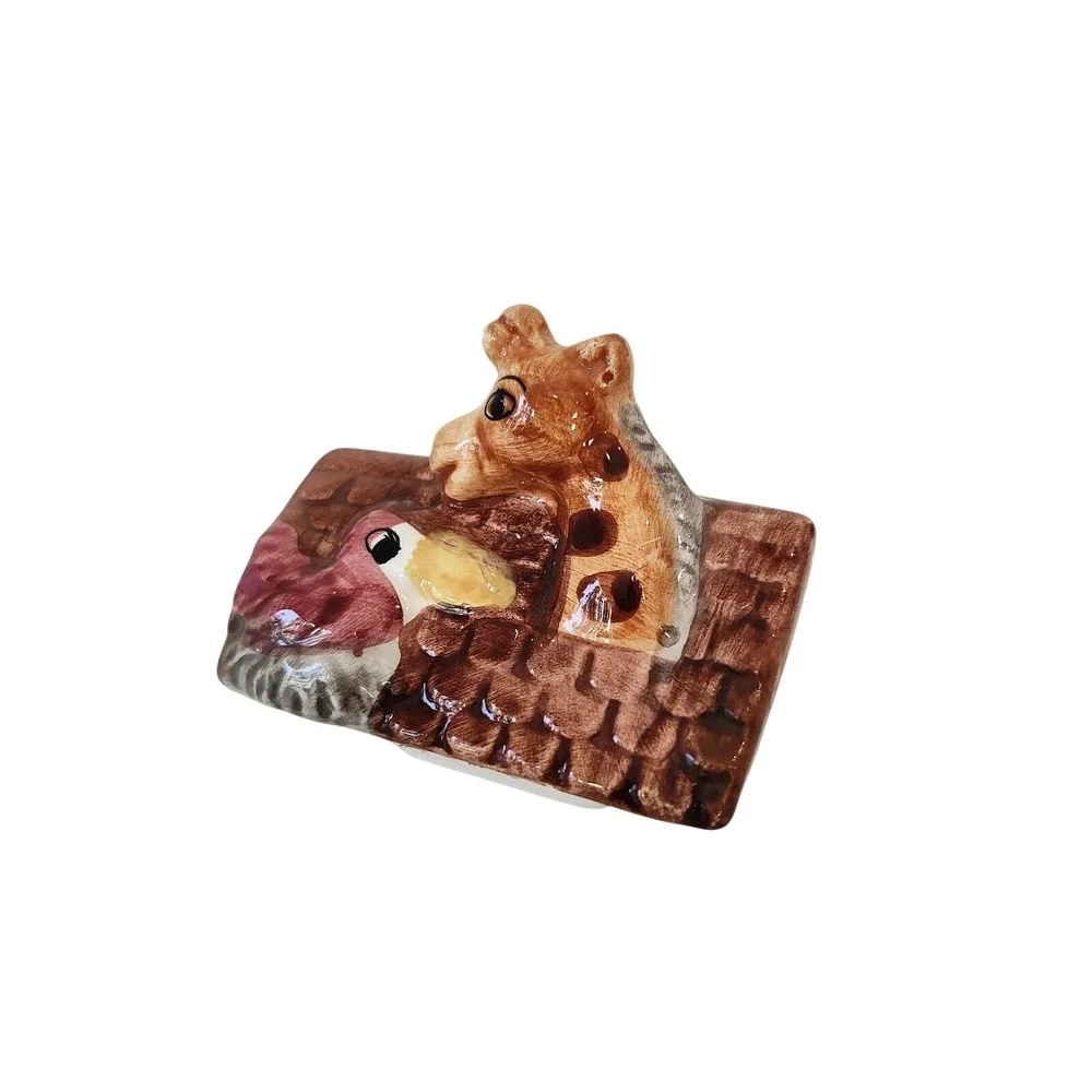 New World Specialties‎ Noah's Ark Animal Themed Ceramic Teapot Vintage